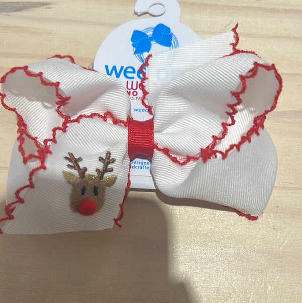 Medium Rudolph Embroidered Bow (Copy)