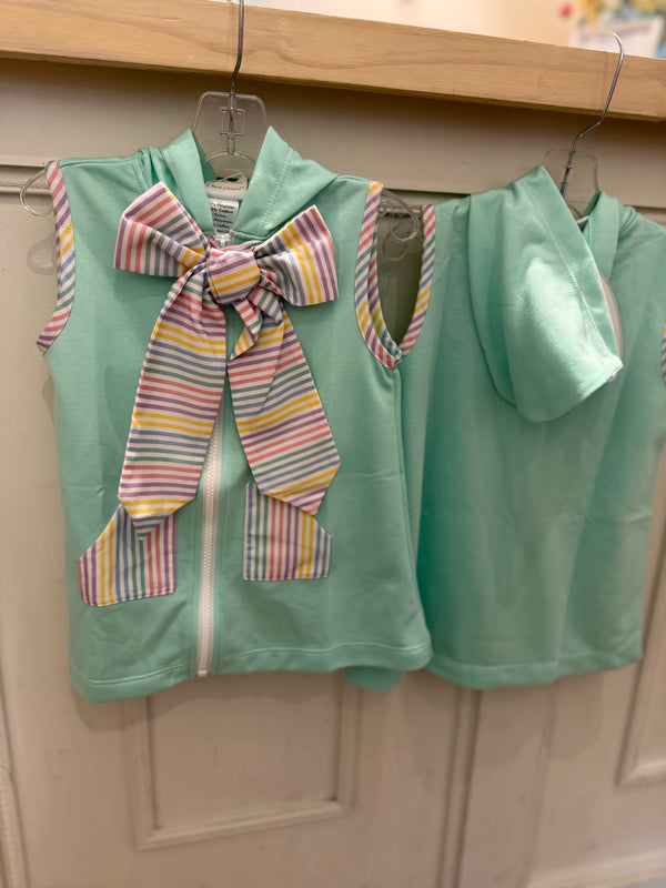 Oh Hey Vaca-Poolside Pink and Petunia Pinstripe