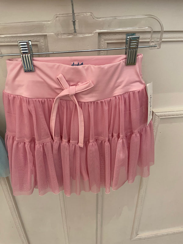 Tiered skort light pink