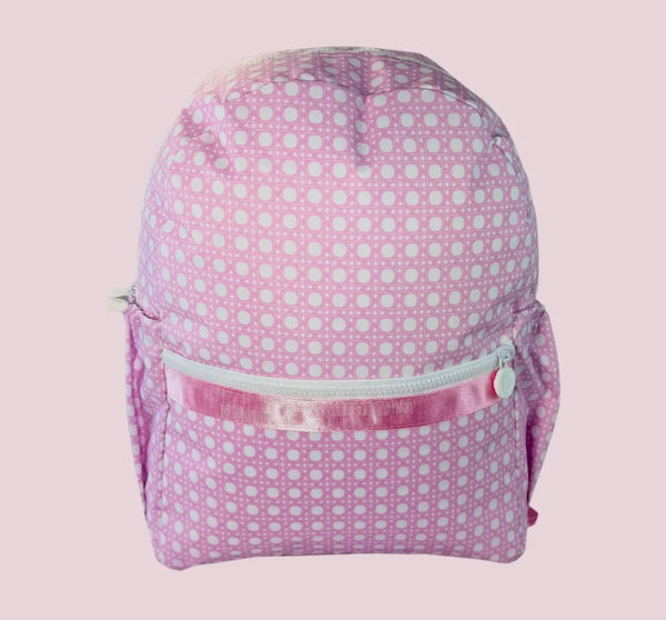 Pink Bungalow Glossy Medium Backpack