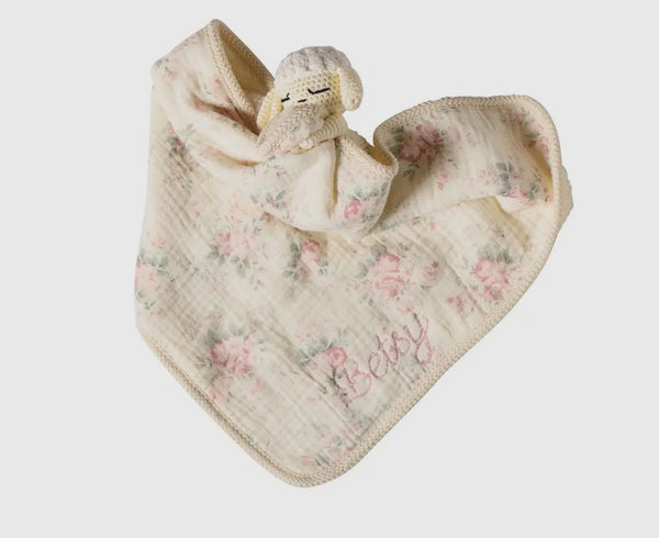 Lamb Lovie with Crocheted Rattle