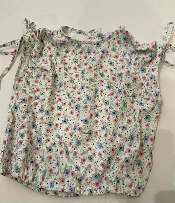 Emma top floral with ties