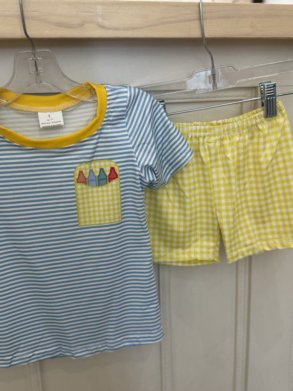 Knit Crayon short set