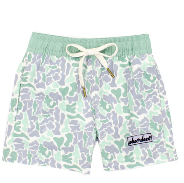 Boys shordees swim sage camo