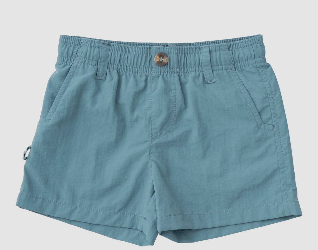 Boys outrigger short-Smoke Blue