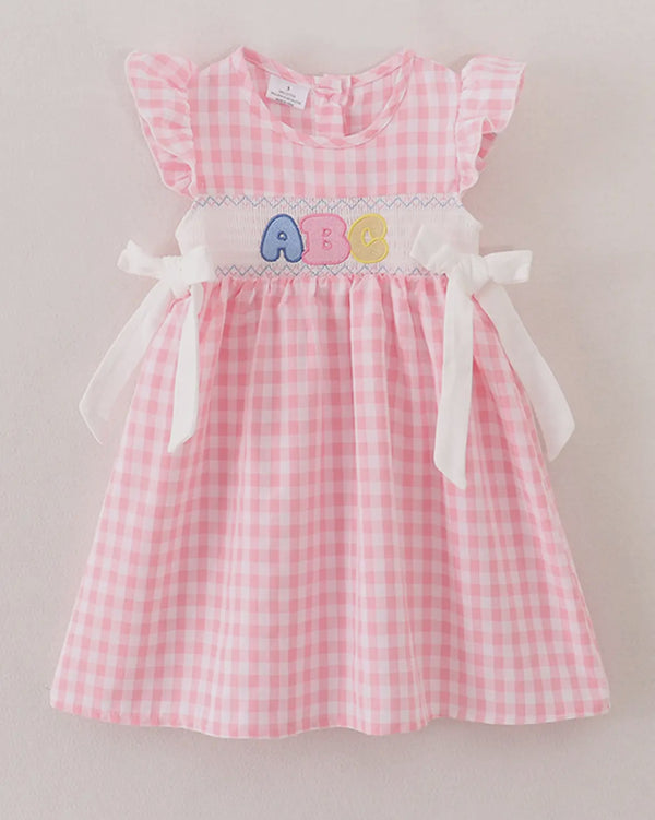 ABC applique dress