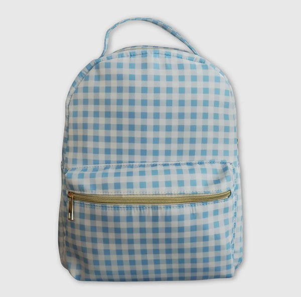 Blue Windopane Backpack