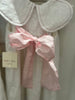 Petal Dress-White with Pink Sash