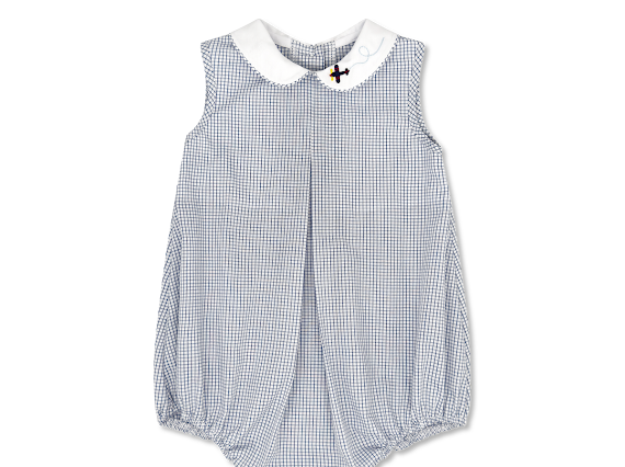 Collier Bubble - Newberry
Navy Windowpane with Airplane