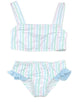 Lottie Two Piece Swim, Pastel Stripe