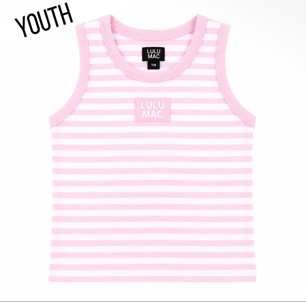 Light Pink Stripe Tank Top
