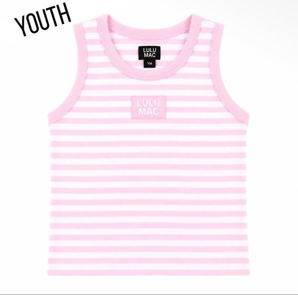 Light Pink Stripe Tank Top