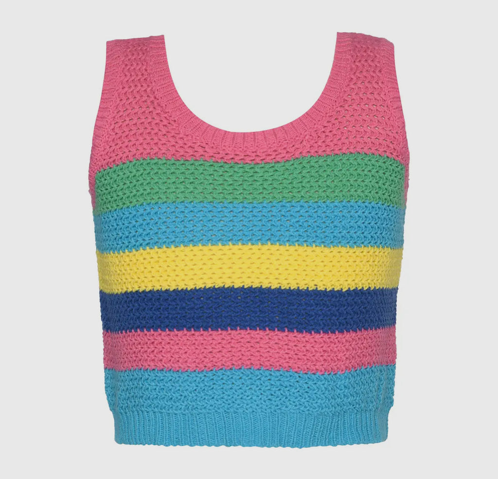 Crochet Striped Top