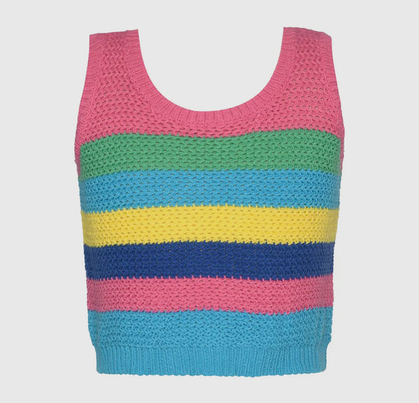 Crochet Striped Top