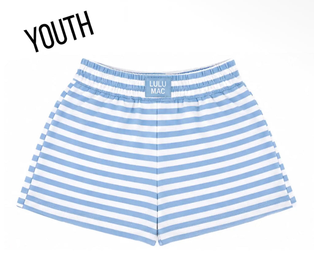 Light Blue Stripe Short