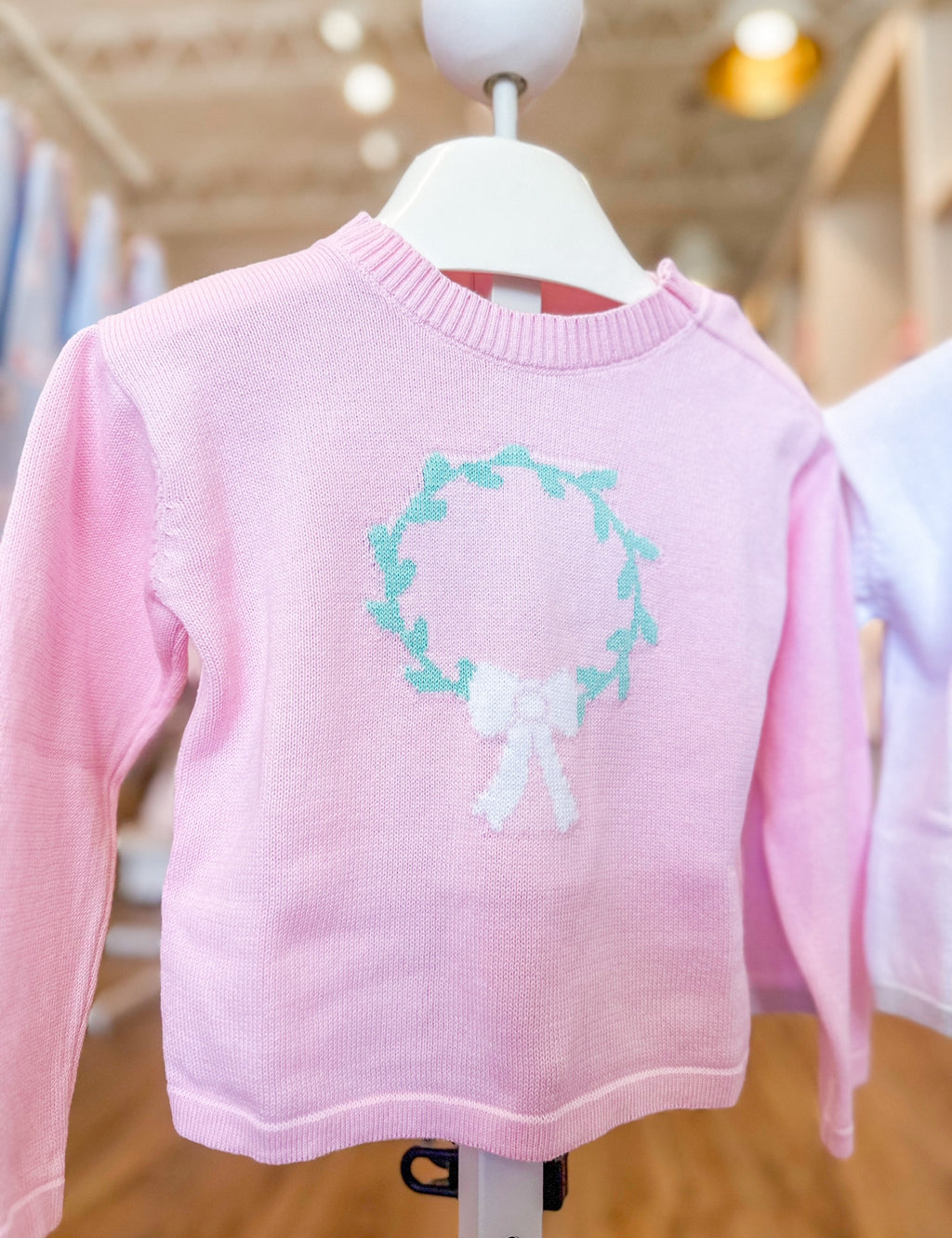 Pleasant pink wreath sweater