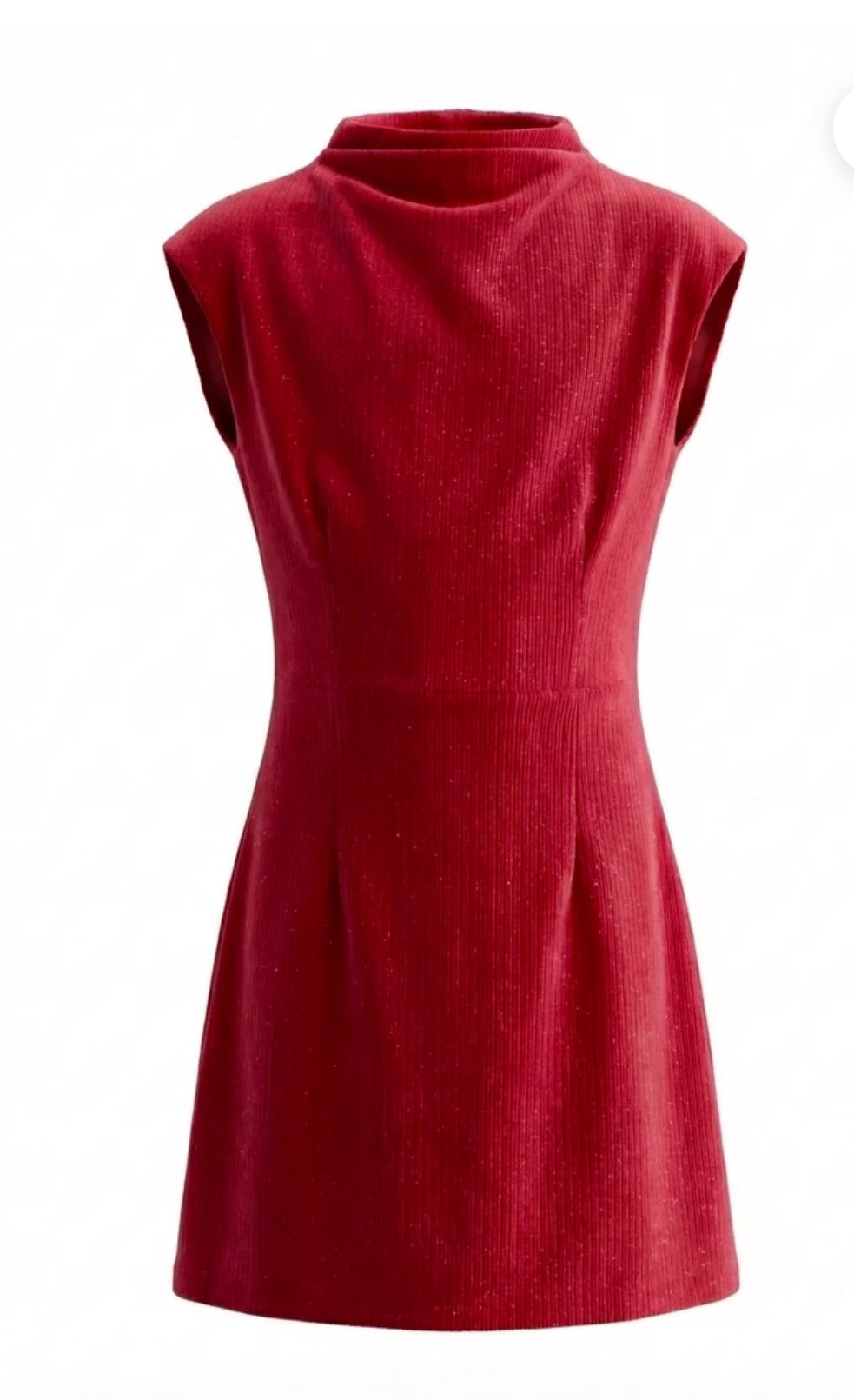 Jenny Dress-red velour
