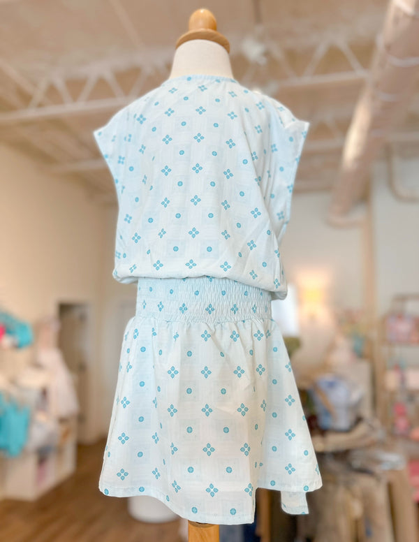 Josie Dress-Aqua Clover