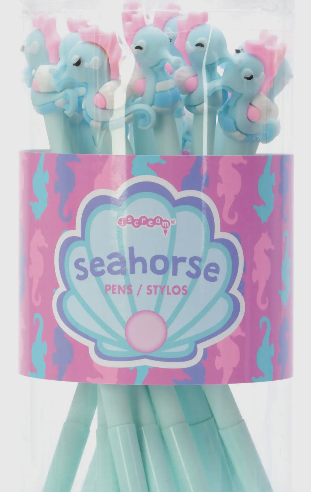 Blue and Pink Seahorse Pen