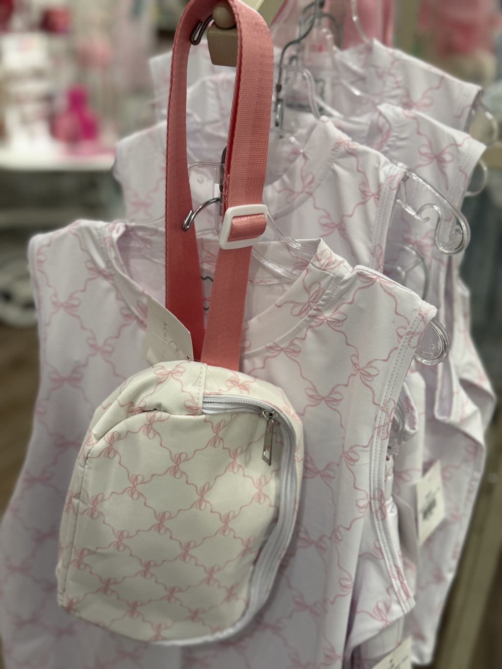 Belt Bag-Perfect Pink Coquette Bows