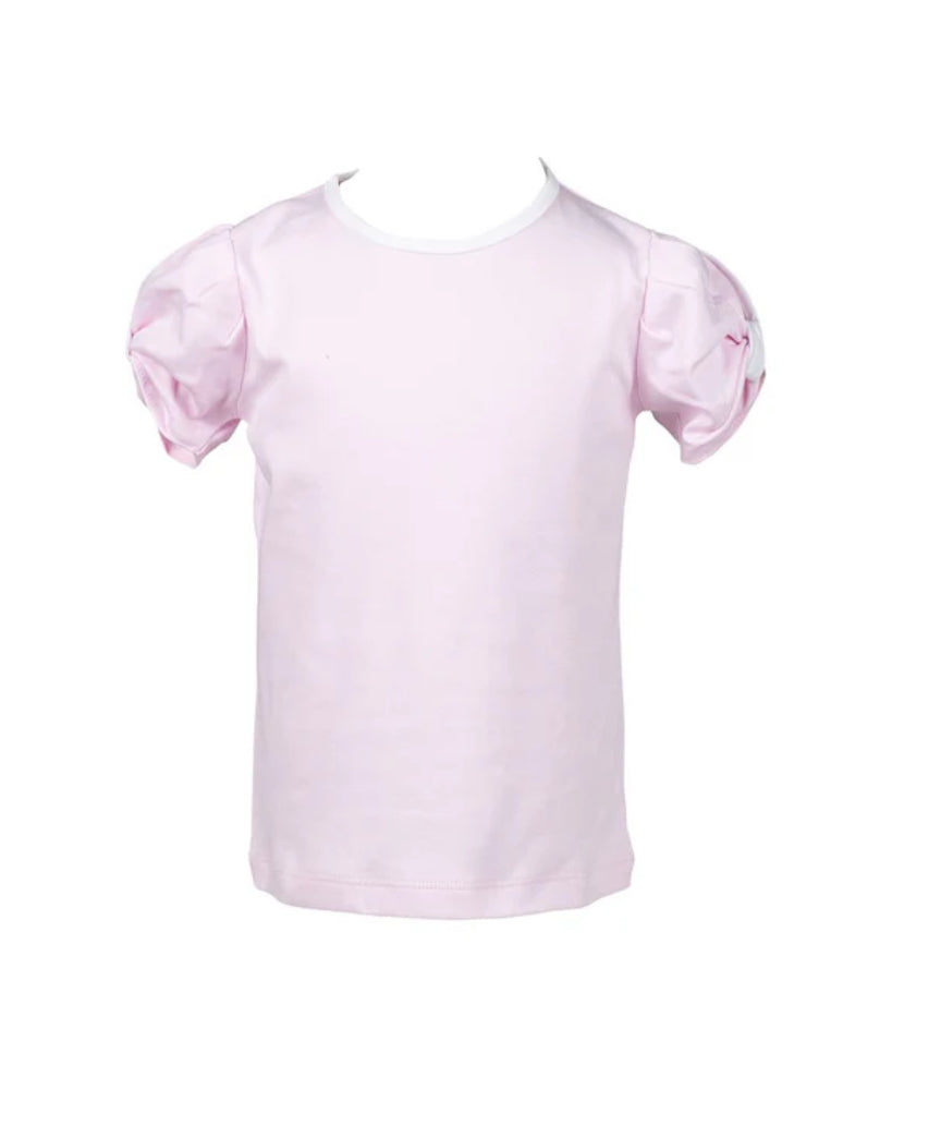 Pima Basic Twist Shirt-Pink