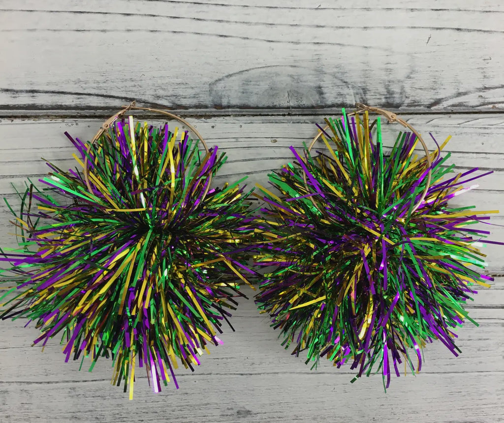 Mardi Gras Tinsel Hoop