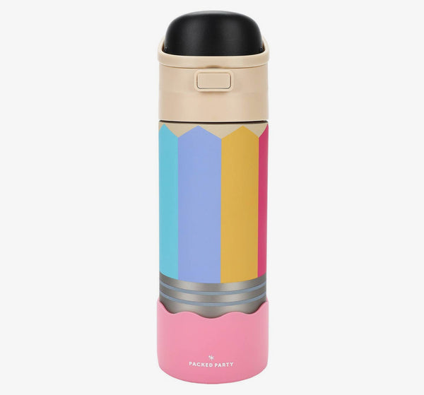 Write on Pencil shape stainless water bottle