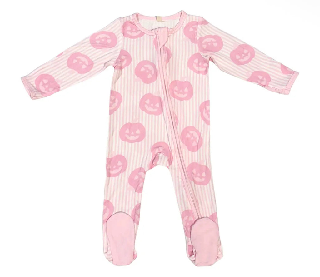 Pink Pumpkin Romper