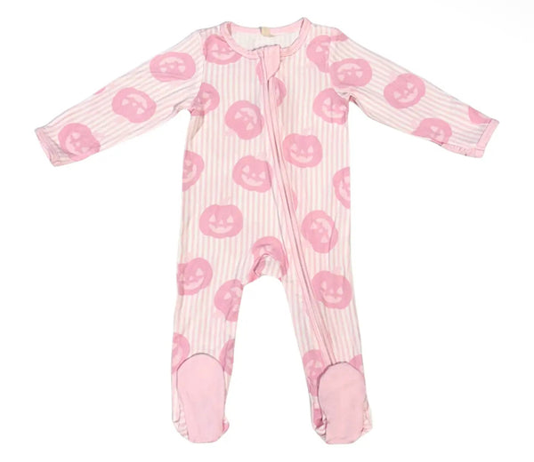 Pink Pumpkin Romper