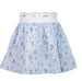 Bea Blue Floral Dotted Swiss Skirt