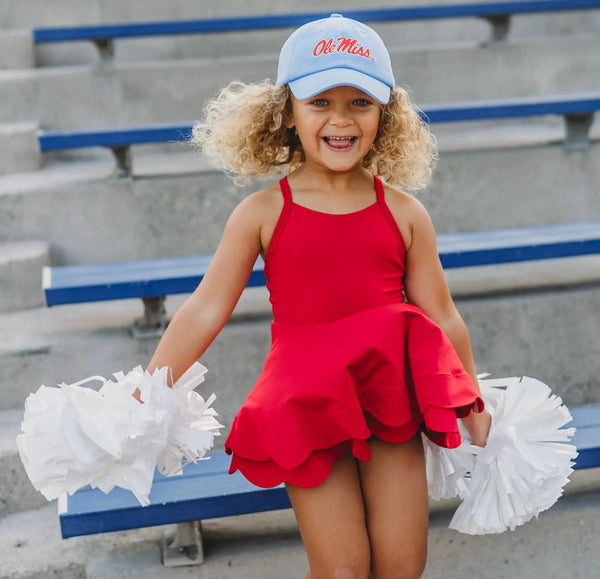 Ole Miss Bow Baseball Hat (youth 2-8)