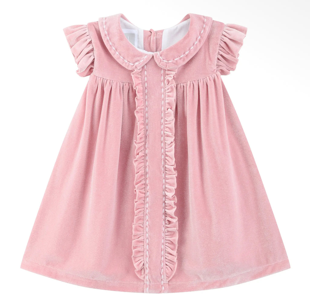 Pink Velvet Holiday Dress
