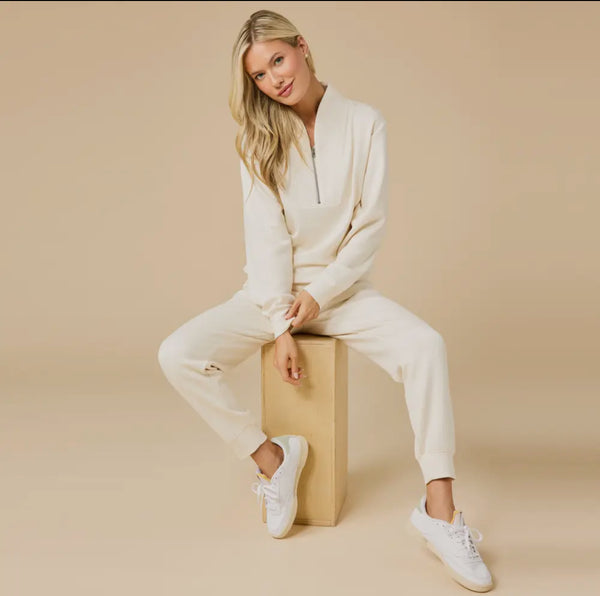 Dream Tech Jogger Set-Almond