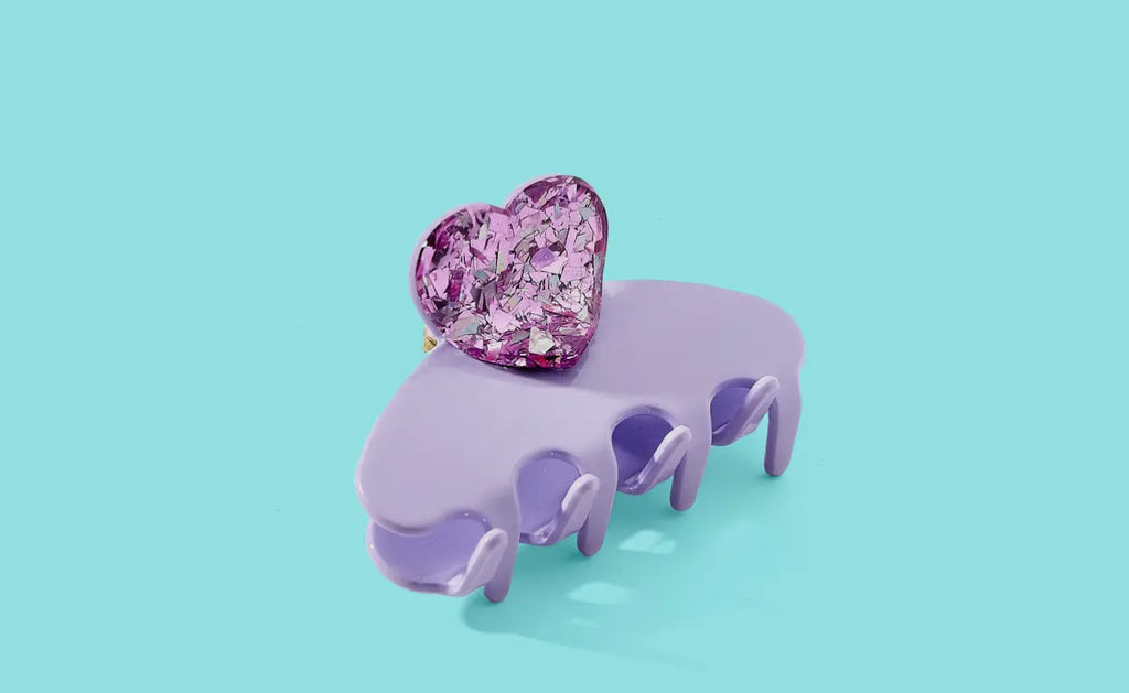 Heart Clip-Purple