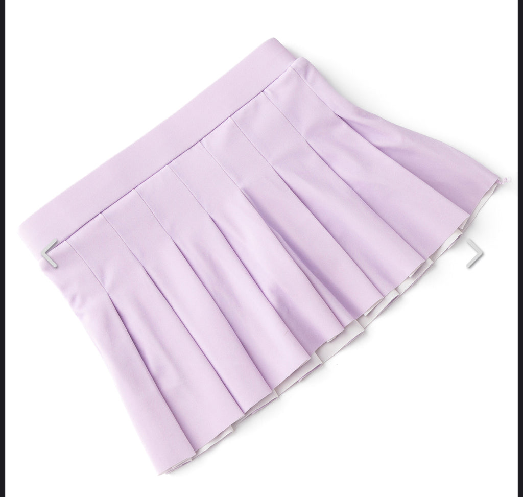 Purple Girls Pleated Active Skirt