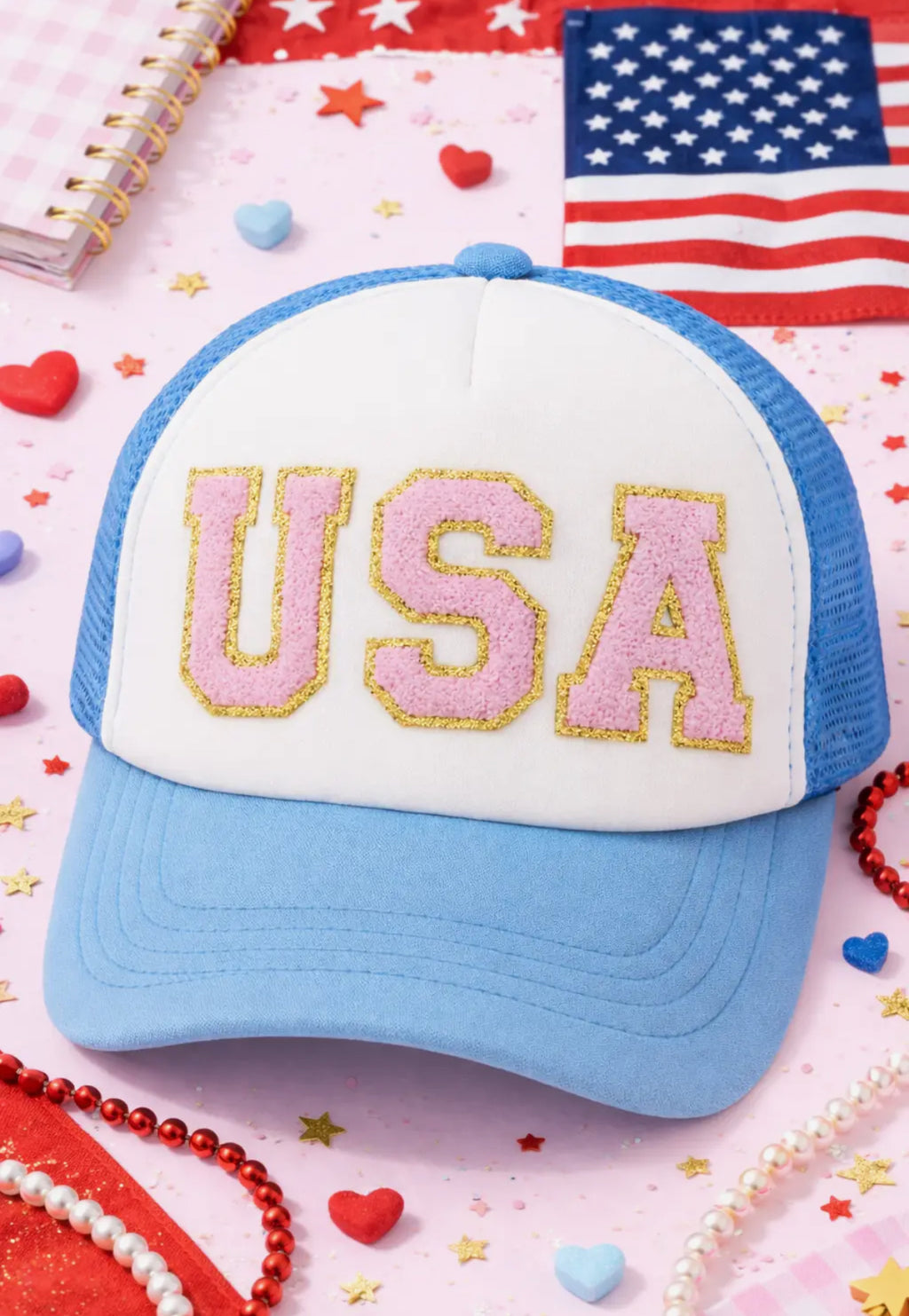 USA Patch Trucker Hat