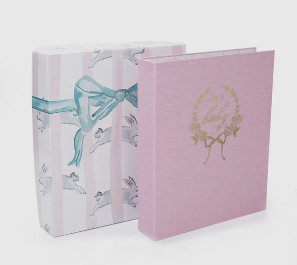 Our baby memory book-pink