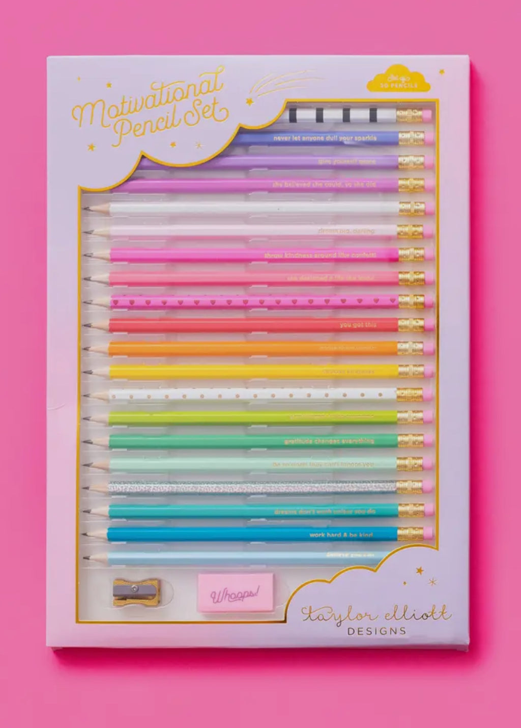 Motivational pencil set