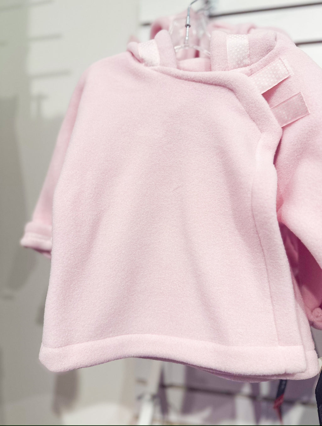 Girls hooded pink fleece jacket