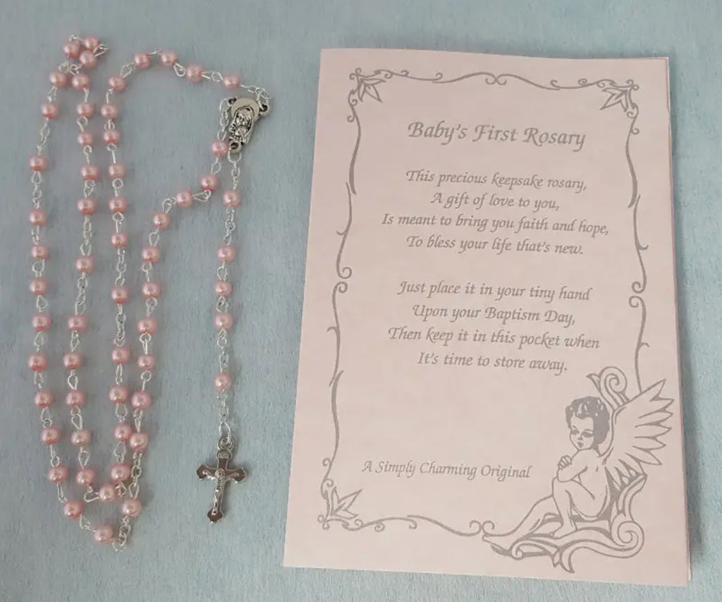 Pink Rosary with Poem