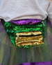 Color Block Sequin Fanny Pack