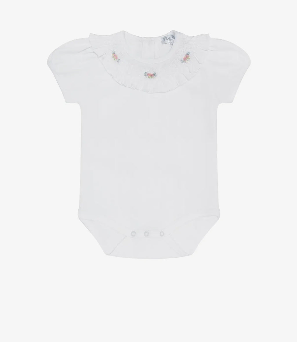 Princess smocked onsie