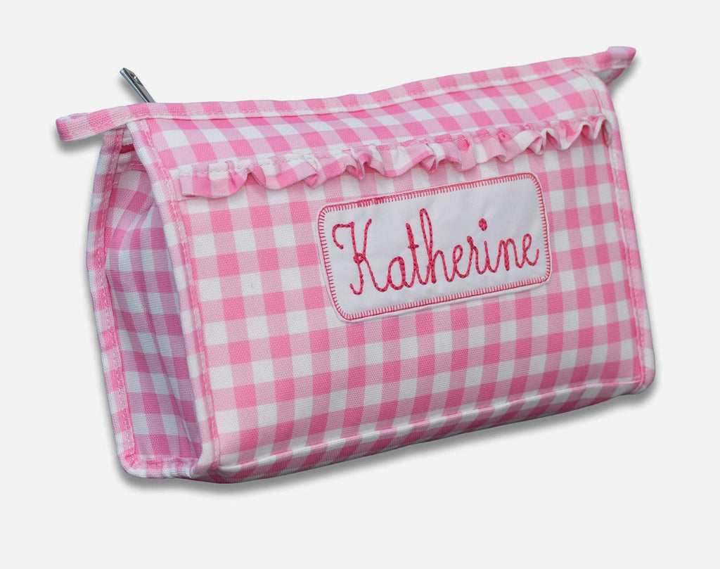 Pencil Bag-Pink Gingham