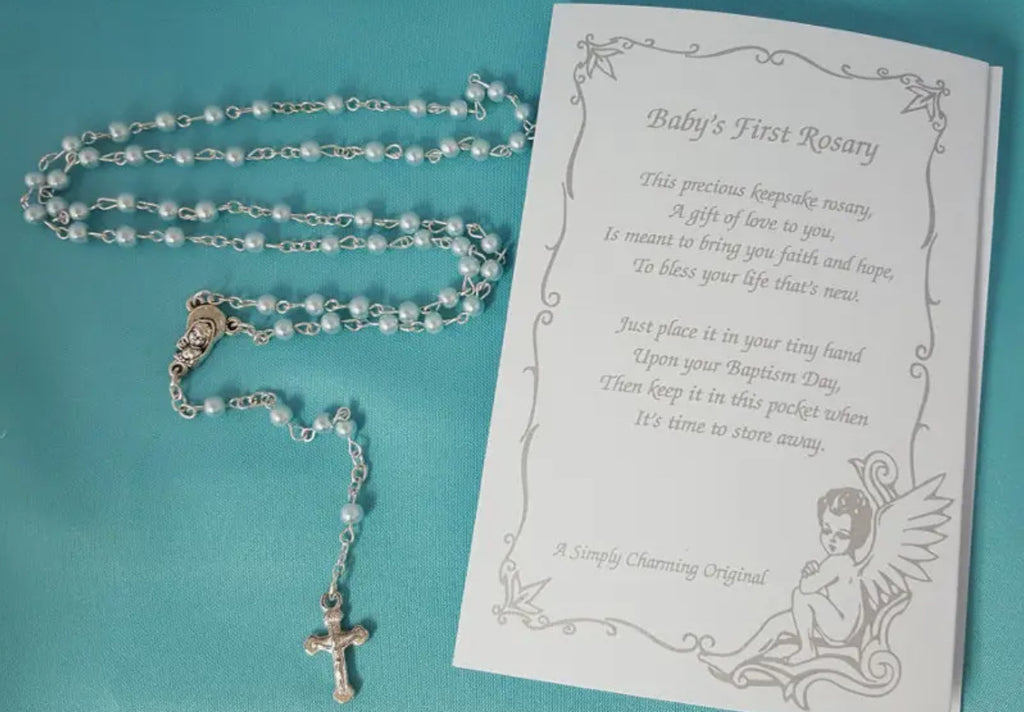 Blue Rosary with Poem