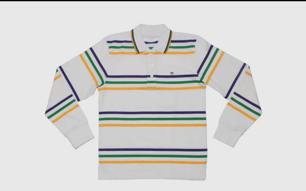 Youth long sleeve Mardi Gras shirt