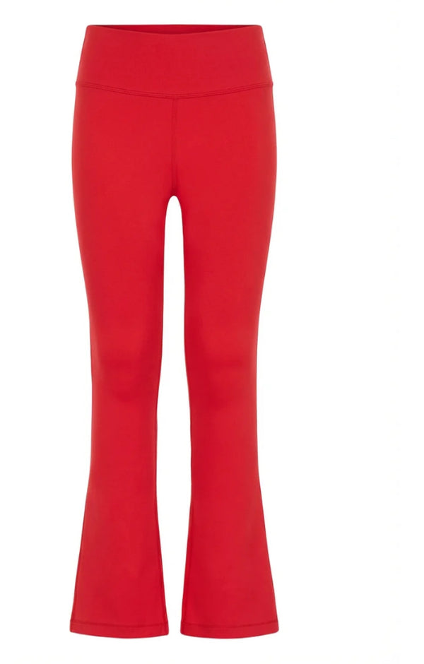 Florie Flare leggings-red