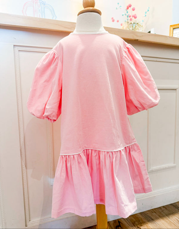 Harper dress Prescott pink corduroy