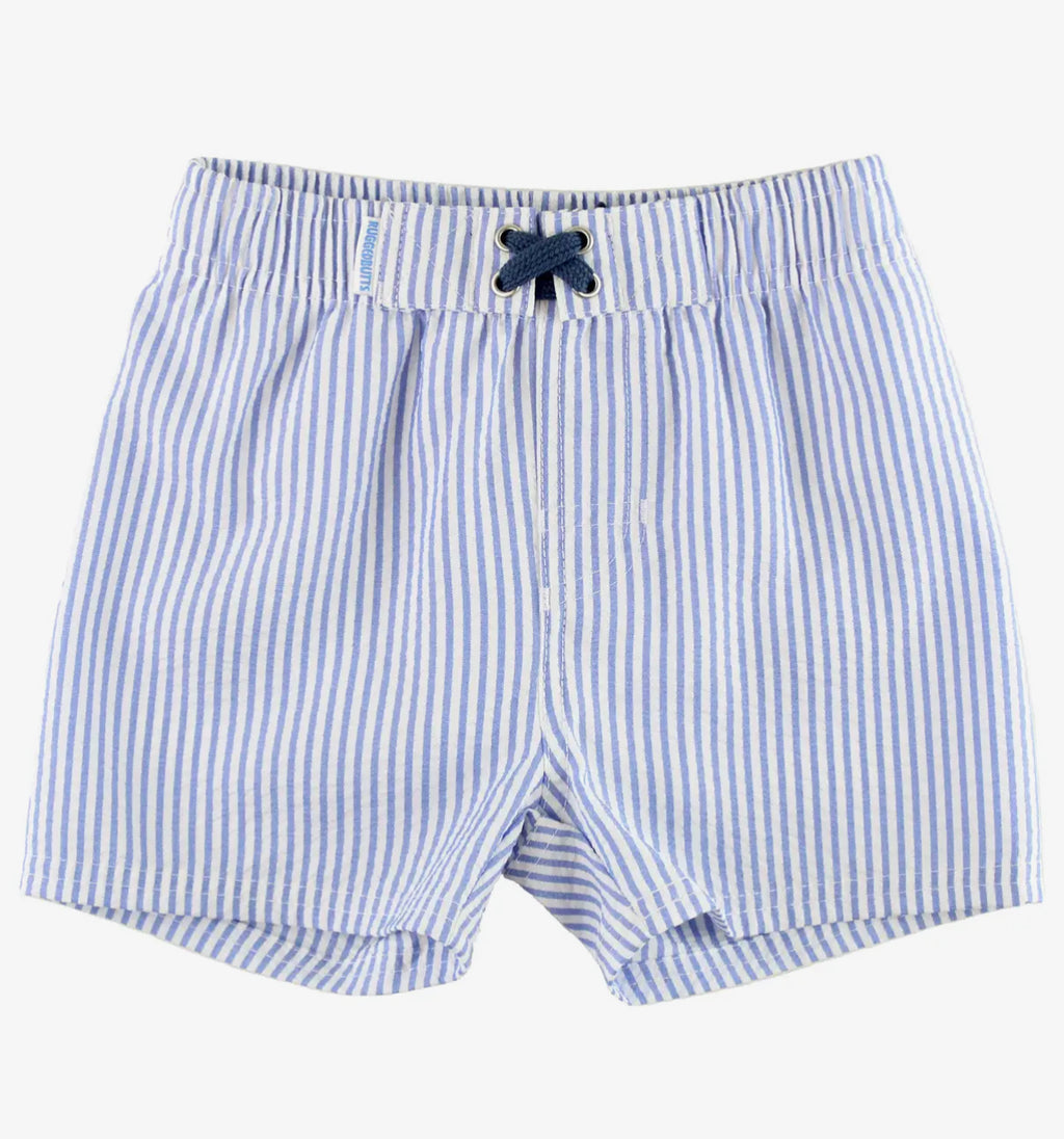 Boy’s Blue Seersucker Swim Shorts