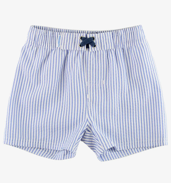 Boy’s Blue Seersucker Swim Shorts