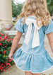 Harper dress blue velvet